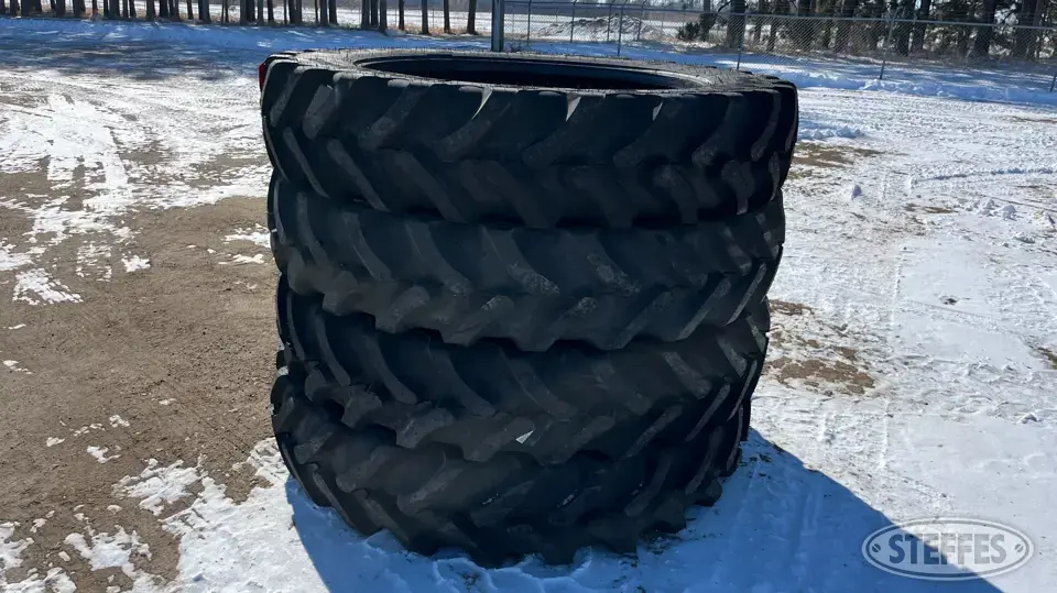 (4) Goodyear 380/90R46 tires Tractor-Implement Tire