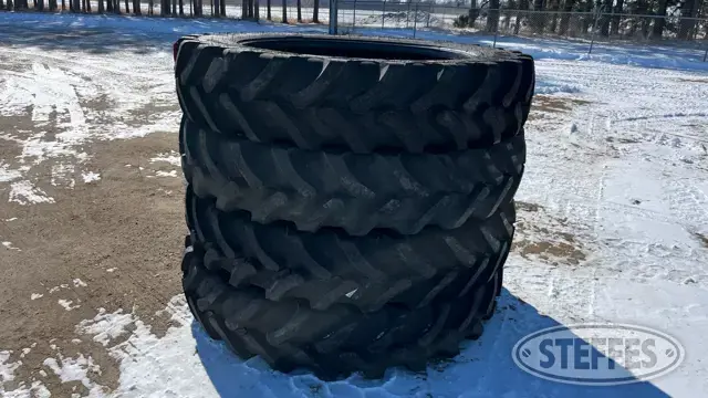 (4) Goodyear 380/90R46 tires