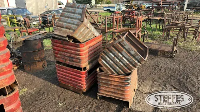 (5) Metal storage bins