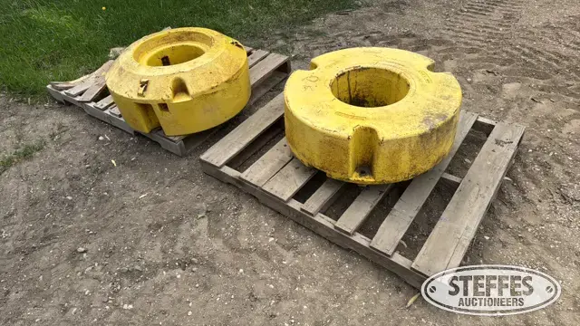 (2) John Deere wheel weights