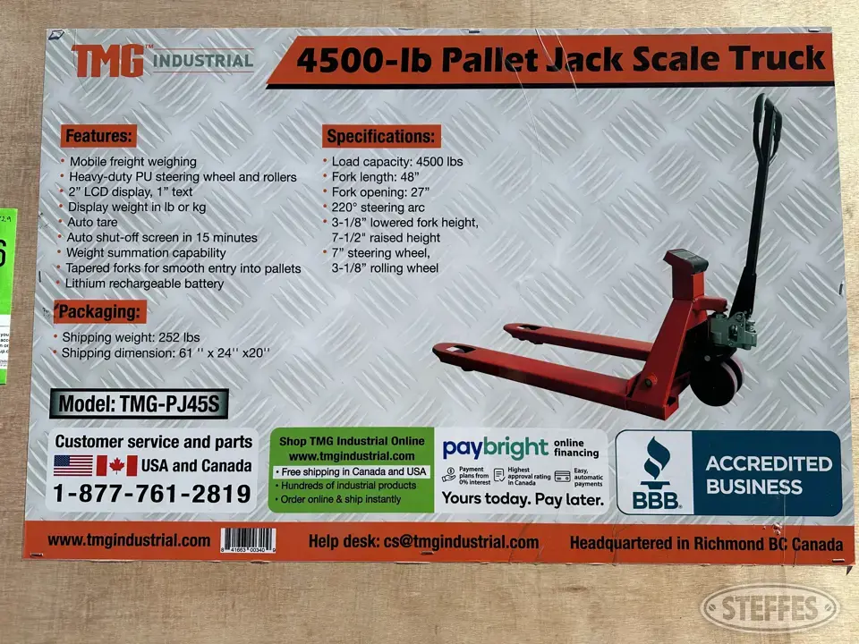 2023 TMG PJ45S General Tools and Shop Supply