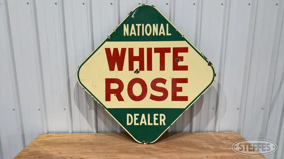 National White Rose Dealer Signage