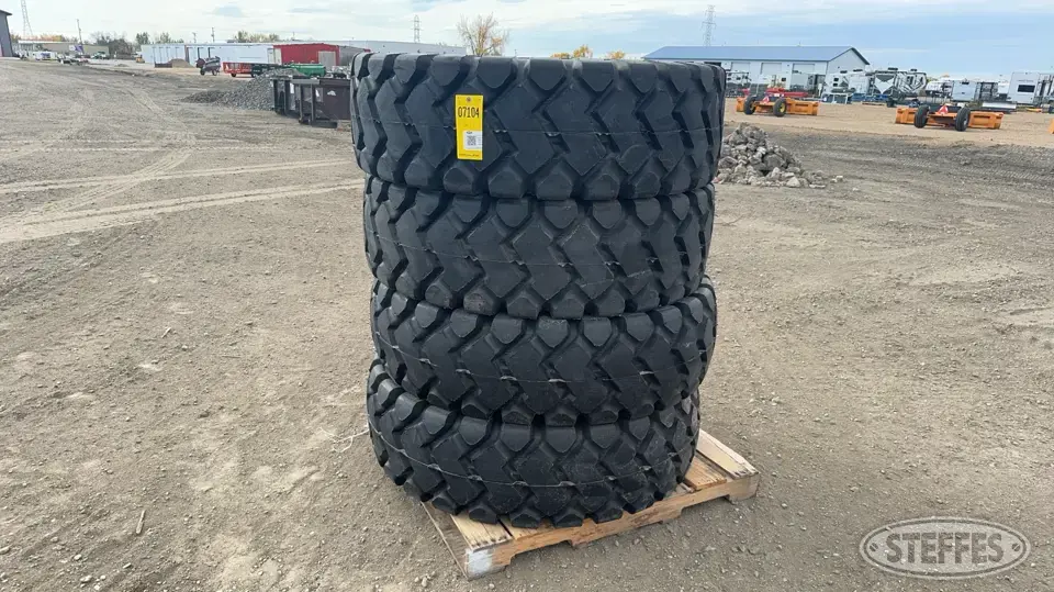 (4) Beaver 17.5-25 Tires Tractor-Implement Tire