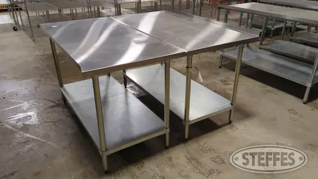 (2) Advance Tabco tables
