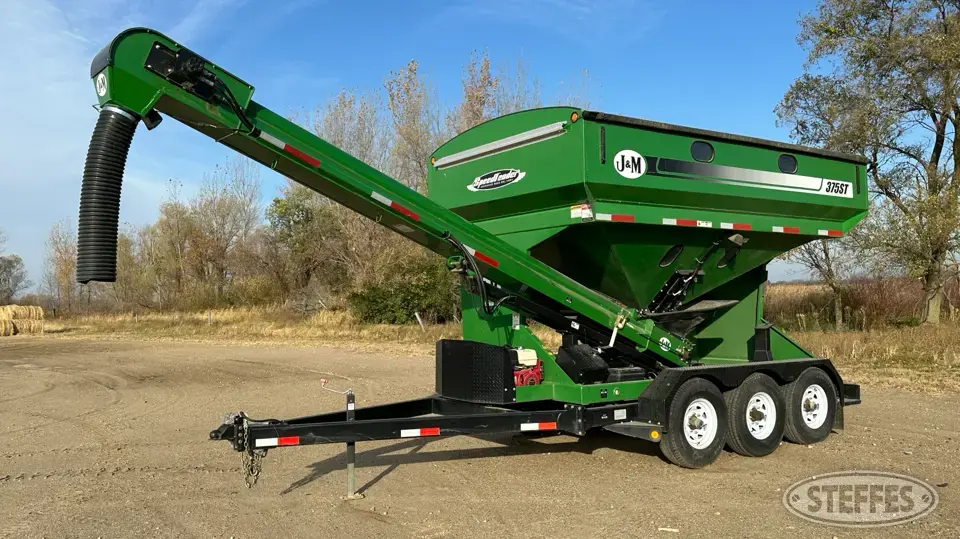 2014 J&M 375ST Bulk Seed Tender Trailer