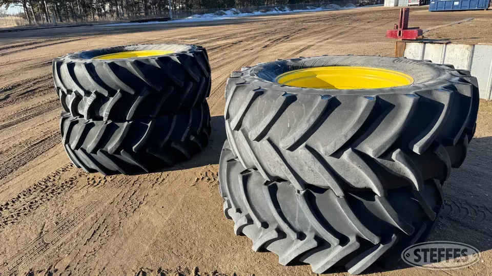 (4) Continental 650/65R38 tires Tractor-Implement Tire
