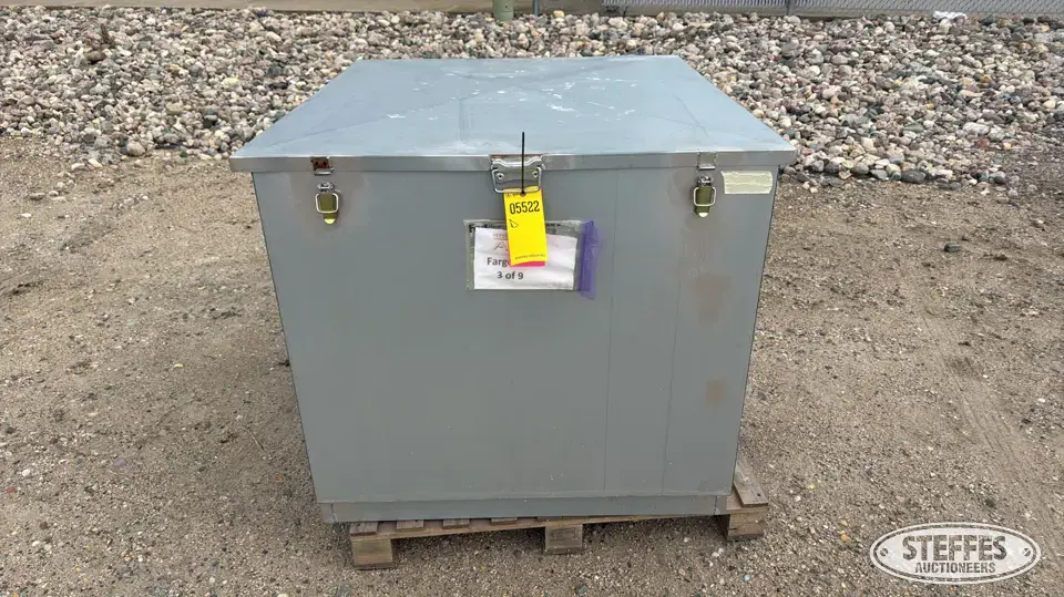 Steel lock box Storage and Bench