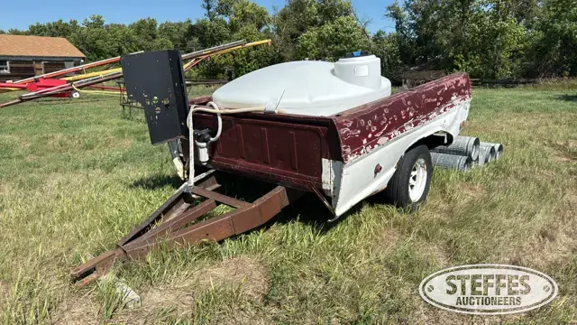 Shop built pickup box trailer