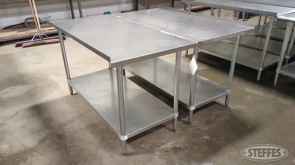 (2) Advance Tabco tables General Business Support Item