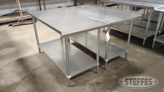 (2) Advance Tabco tables