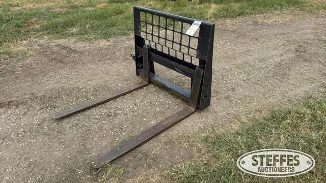 Skid steer pallet forks