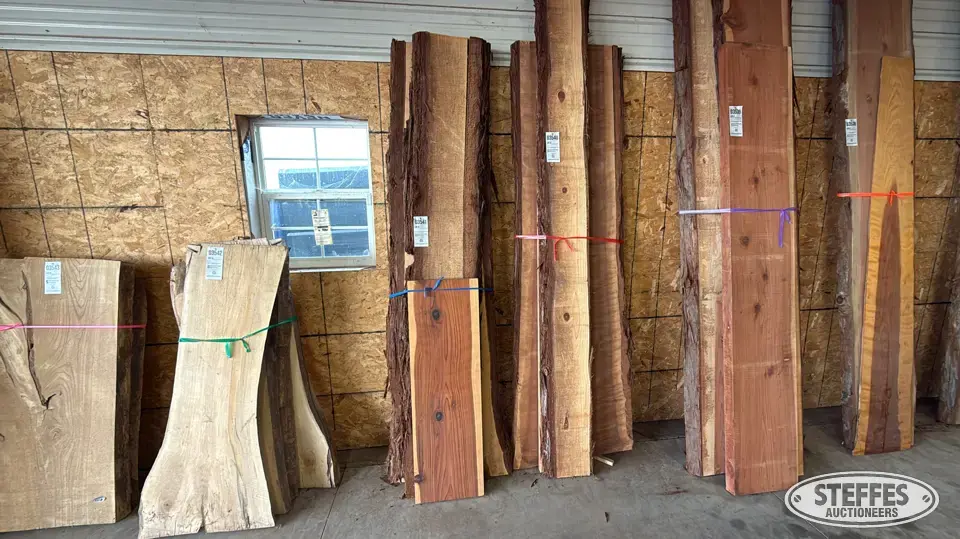 (3) Redwood slabs Business Inventory