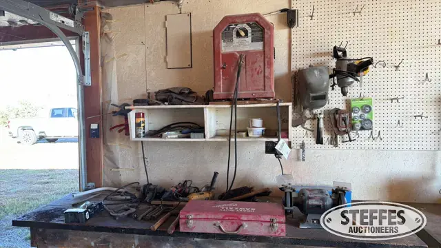 Contents of bench & wall