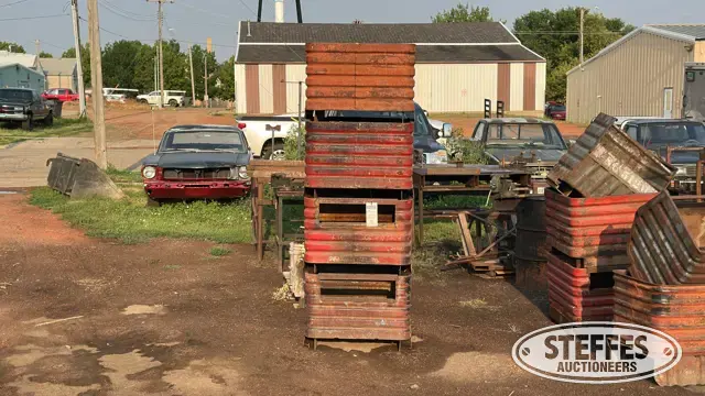 (4) Metal storage bins