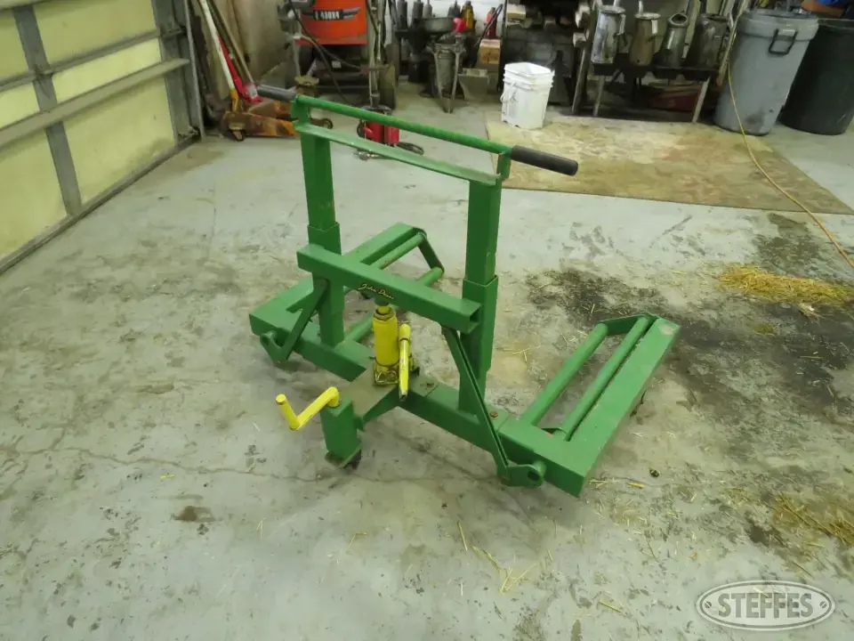 Shop-built truck wheel mover Specialty Tool