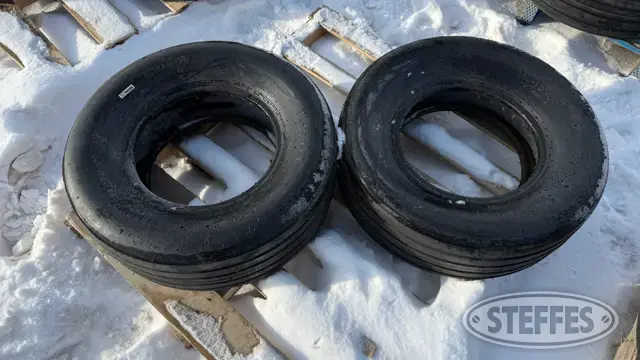 (2) Treadura 11L-15 implement tires