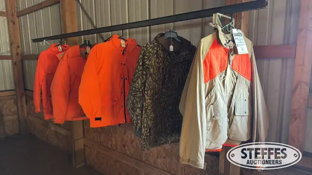 (5) Blaze orange clothing pcs.