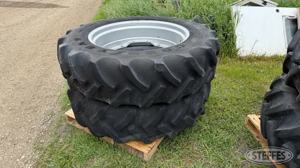 (2) Goodyear Super Traction Radial 380/85R34 tires Tractor-Implement Tire