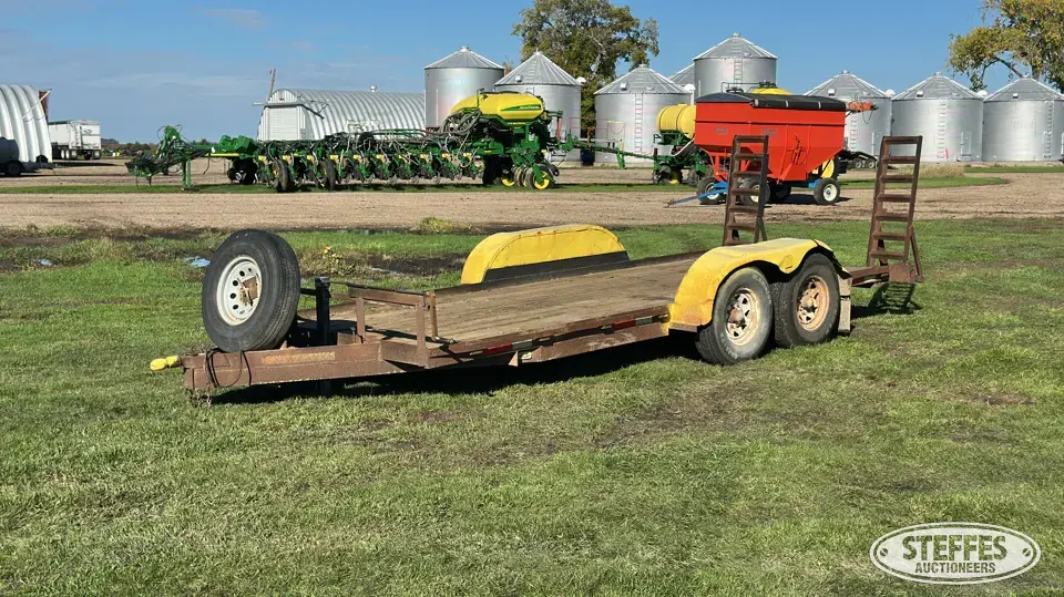 Tandem axle equipment trailer Flatbed Trailer