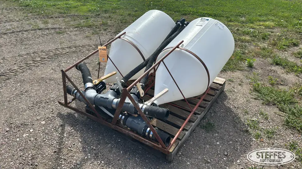 (2) Ace Roto-Mold 55 gal. mix cones Chem-Fert Accessories-Other