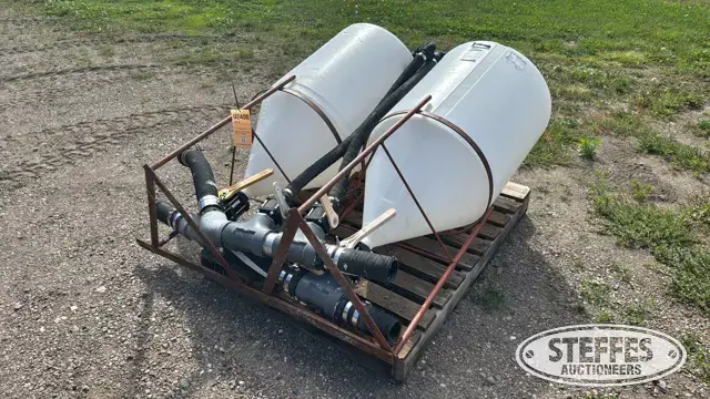 (2) Ace Roto-Mold 55 gal. mix cones