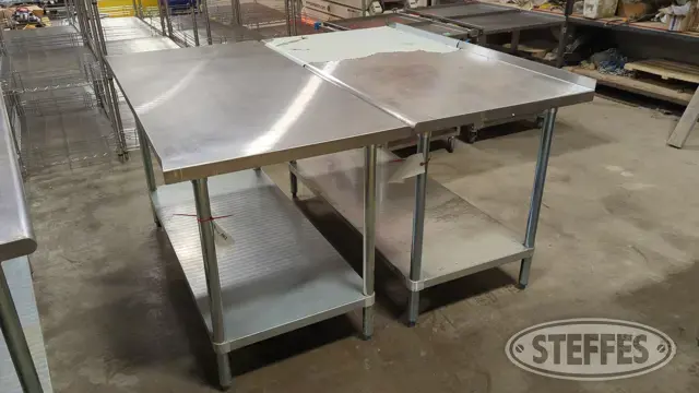 (2) Advance Tabco tables