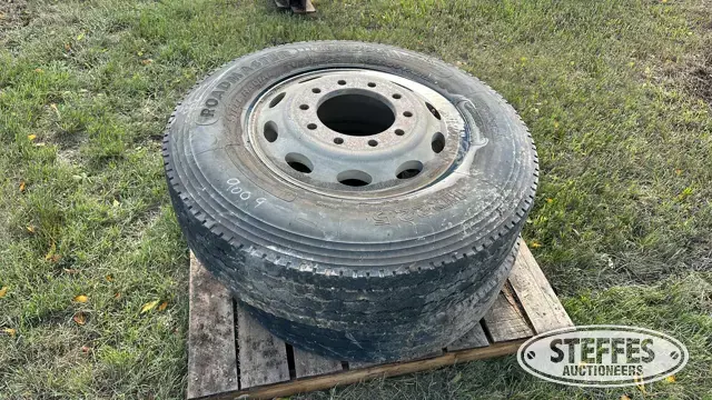 (2) 11R22.5 tires