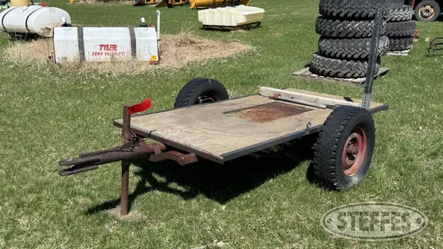 Shop-built single axle trailer