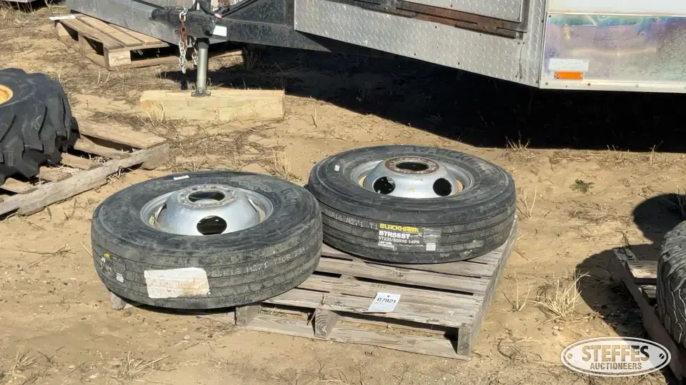 (2) ST235/80R16 dually tires Passenger-Light Truck Tire