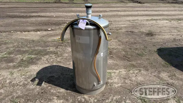 Approx. 40 gal. SS tank
