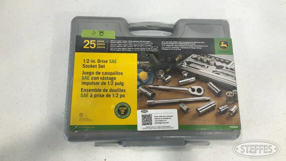 John Deere 1/2” Drive Socket Set General Tools and Shop Supply