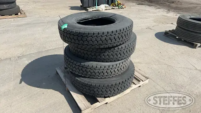 (4) Firestone 11R22.5 tires