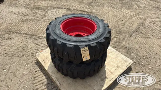 (2) 12x16.5 skid steer tires