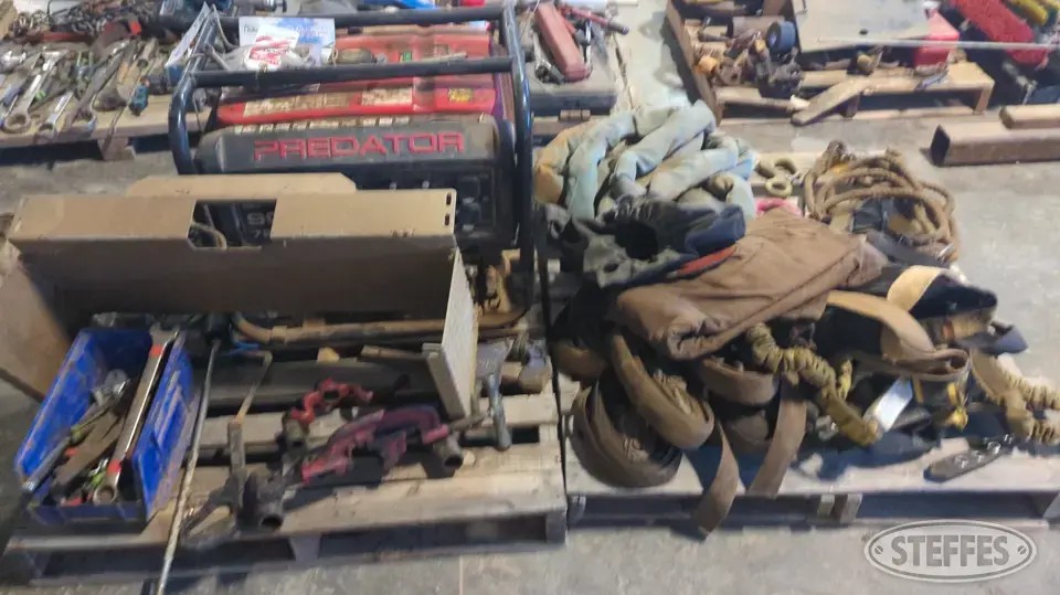 (2) Pallets of construction support items Generators Less Than 10 kW