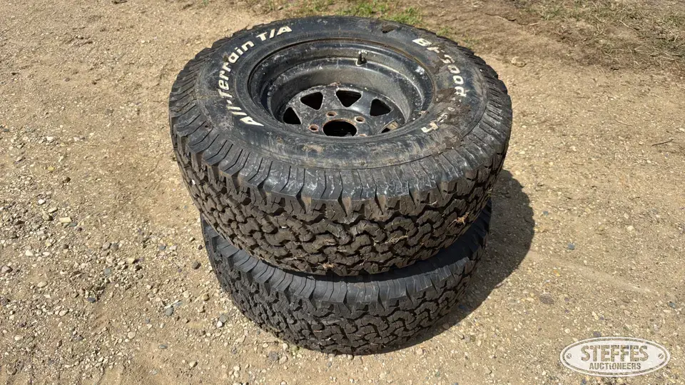 (2) BFGoodrich 31x10.50R15LT tires Passenger-Light Truck Tire