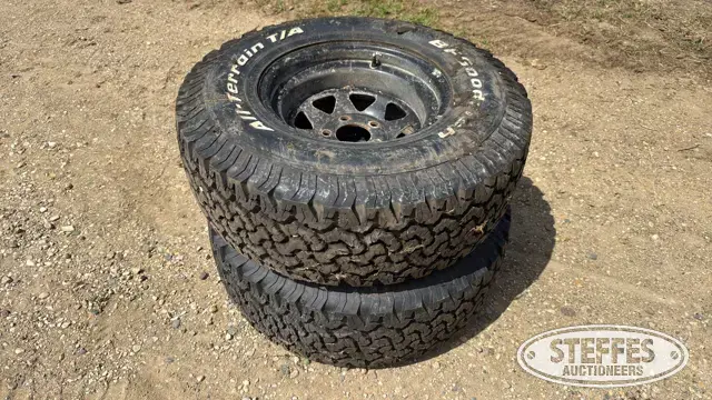 (2) BFGoodrich 31x10.50R15LT tires