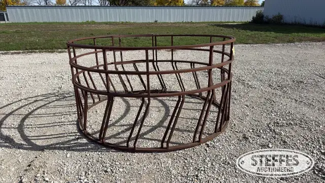 (2) Round bale feeders