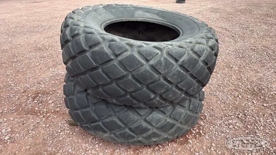 (2) Goodyear 24.5-32 tires Construction Equipment Tire