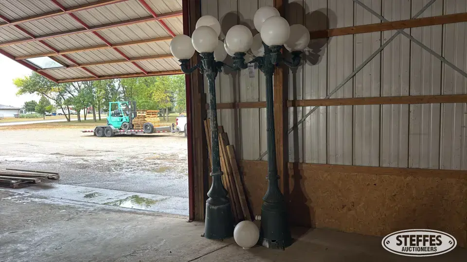 (2) Street lights, one replacement globe Personal Property