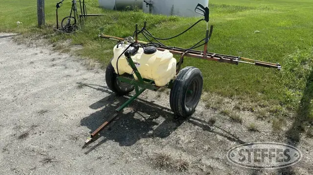 Shop-built pull-type yard sprayer