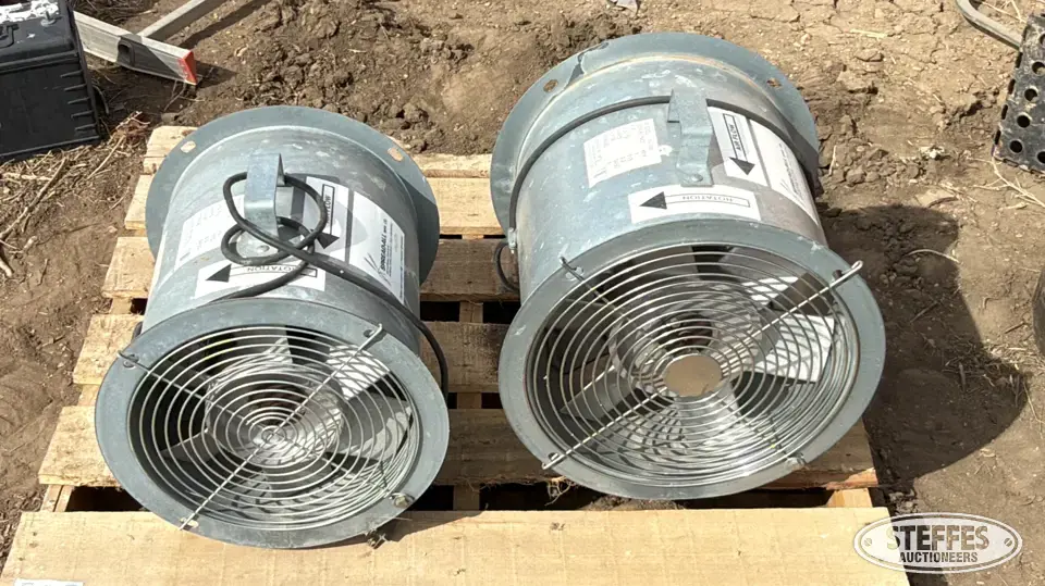 (2) Spread-All aeration fans