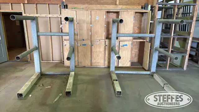 (2) Steel racks