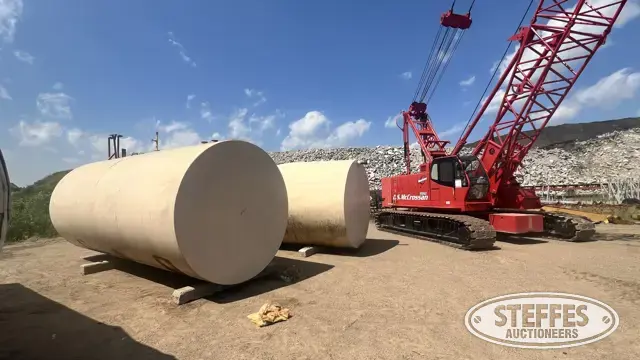 Approx. 8,000 gal. steel tank