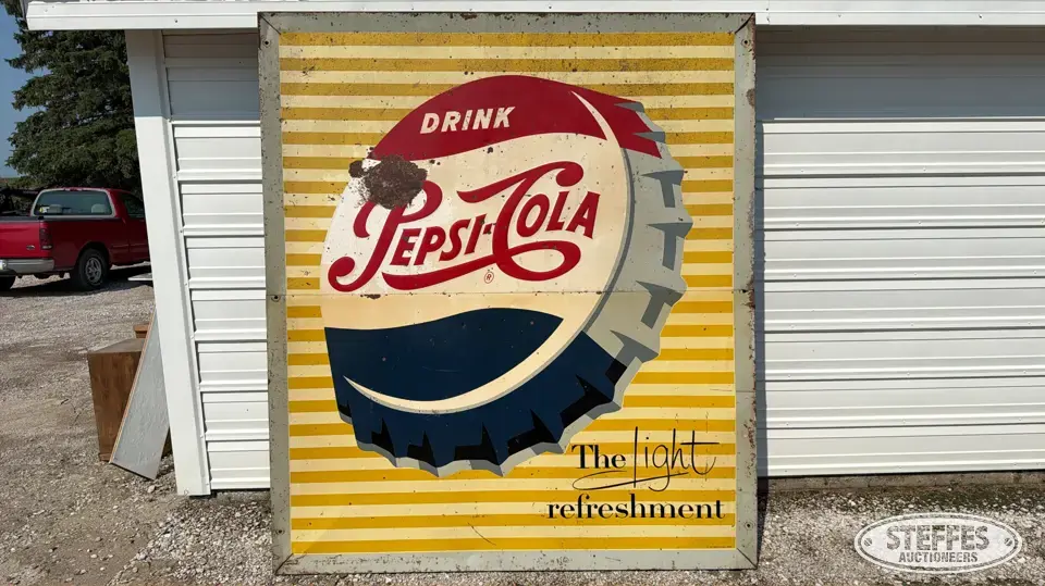 1958 Pepsi-Cola Sign Signage