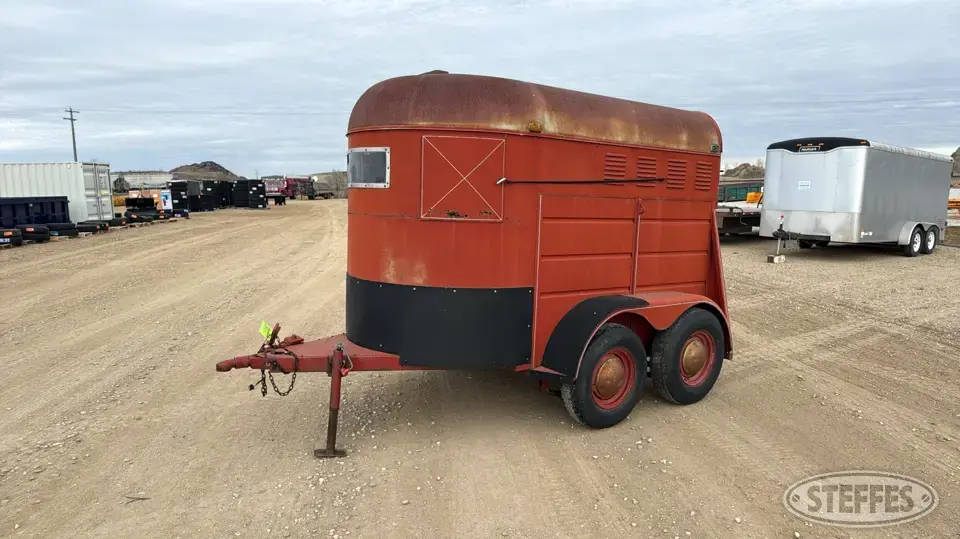 1965 Miley Bumper Livestock Trailer