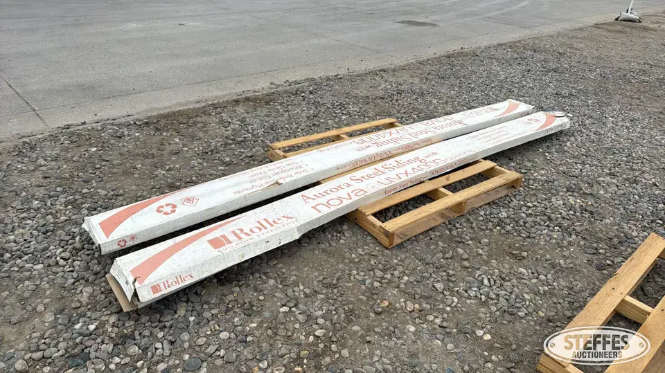 Approx. (20) Aurora steel siding panels Construction Support Item