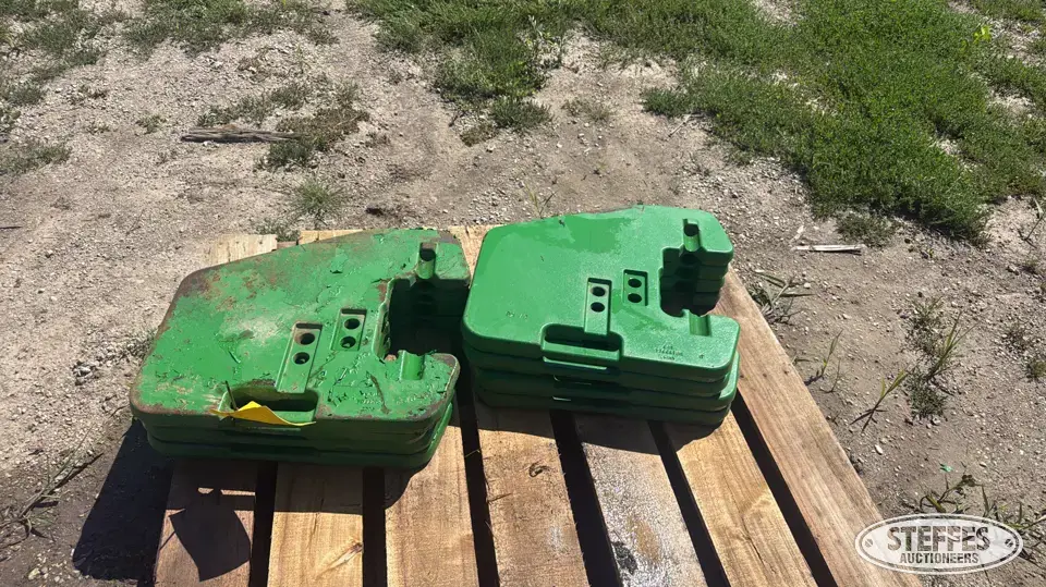 (11) John Deere suitcase weights Farm Support Item