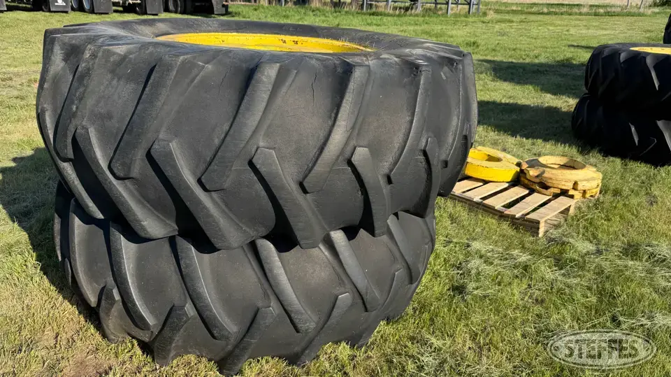 (2) 23.1-34 tires & wheels Tractor-Implement Tire