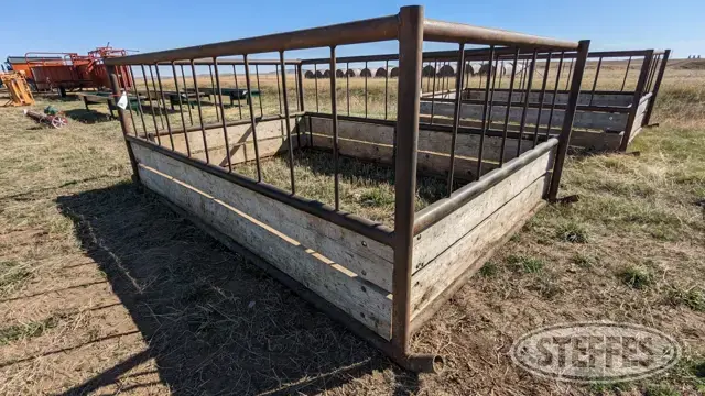 Shop-built hay feeder