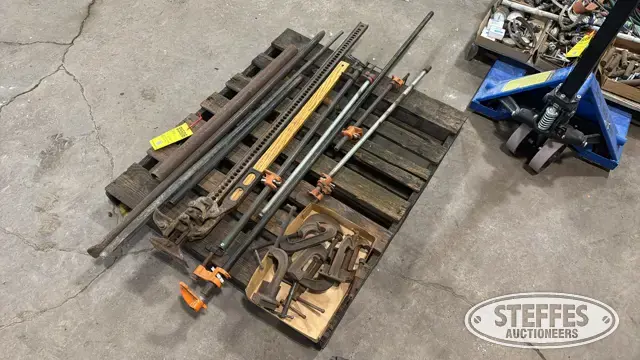 Clamps, breaker bars, handyman jack